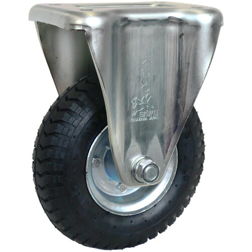 シシクアドクライス　空気入車輪付キャスター　固定　２２０ｍｍ　【品番：AIK-2.50-4】