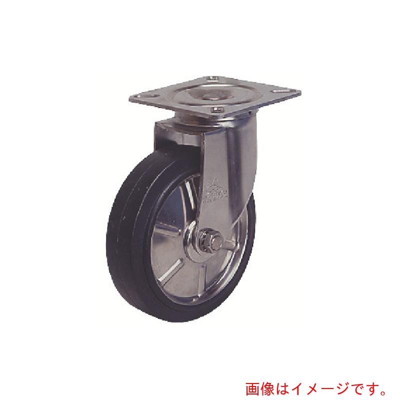 シシクアドクライス ステンレス鋼キャスター 自在 １５０径 天然ゴム拷問台 【品番：SUNJ-150-SW】 ネジ・釘・金属素材-その他-DIY・工具