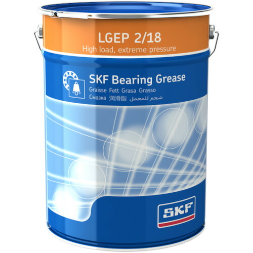 日本エスケイエフ（SKF）　軸受用グリース　高荷重・極圧用　ＬＧＥＰ　２　（１８ｋｇペール缶入り）　【品番：LGEP 2/18】