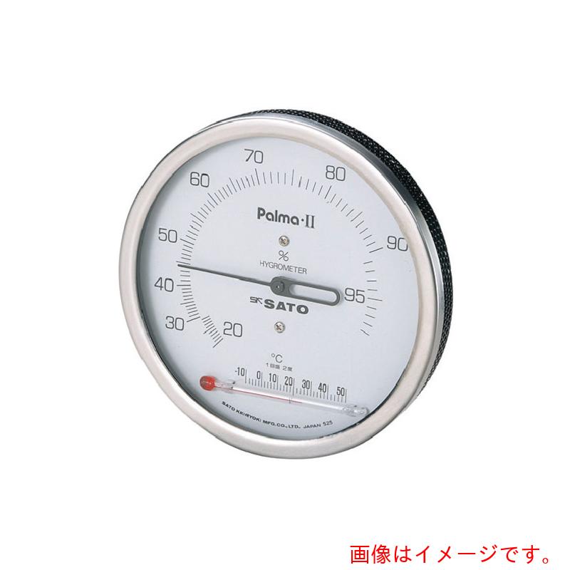 佐藤計量器製作所（SK SATO）　パルマ２型湿度計（温度計付き）　（７５６２－００）　【品番：7562-00】