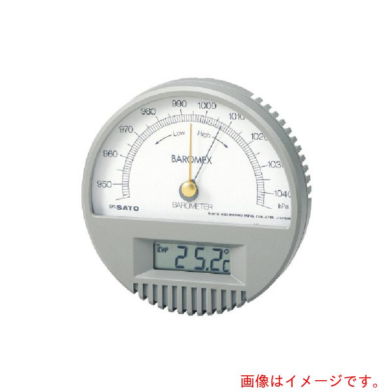 佐藤計量器製作所（SK SATO） バロメックス気圧計（温度計付き） （７６１２－００） 【品番：7612-00】