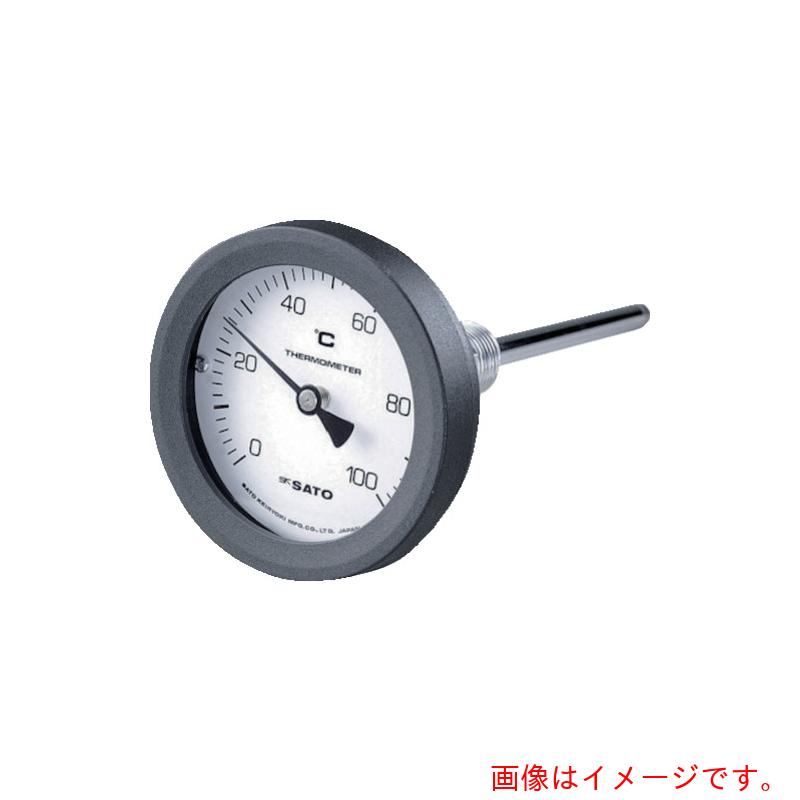 佐藤計測器製造所（SK SATO） バイメタル式気温計ＢＭ－Ｔ－７５Ｐ ０～１００℃１００Ｌ（２０９０－００） 【品番：BM-T-75P-5】