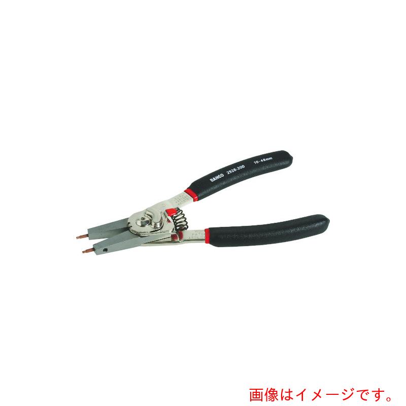 スナップオン・ツールズ BAHCO 穴・軸兼用スナップリングプライヤー 全長160mm 穴用適合リング7-26mm 軸用適合リング3-26mm 【品番:2928-160】