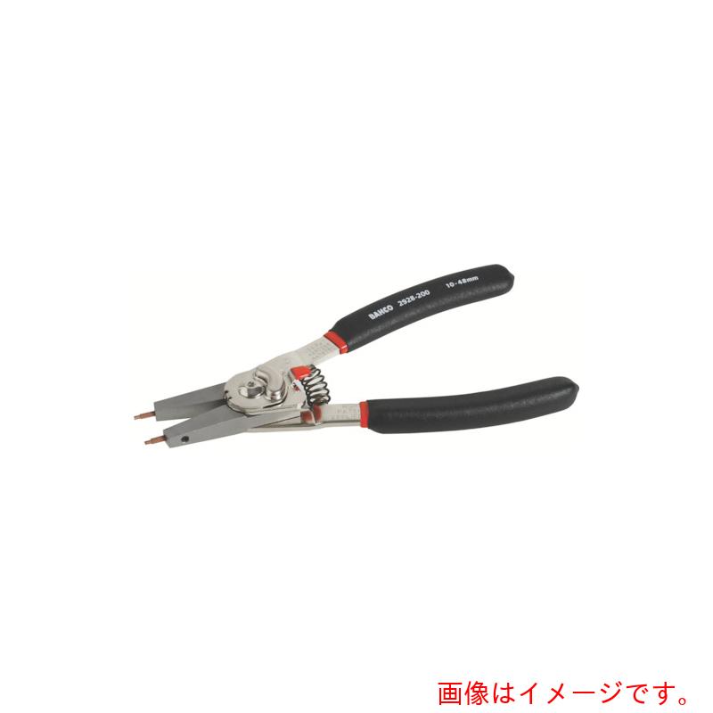 スナップオン・ツールズ　ＢＡＨＣＯ　穴・軸兼用スナップリングプライヤー　全長２５０ｍｍ　穴用適合リング４６&minus;１０２ｍｍ　軸用適合リング３２&minus;１０２ｍｍ　【品番：2928-250】｜住設プロ　店