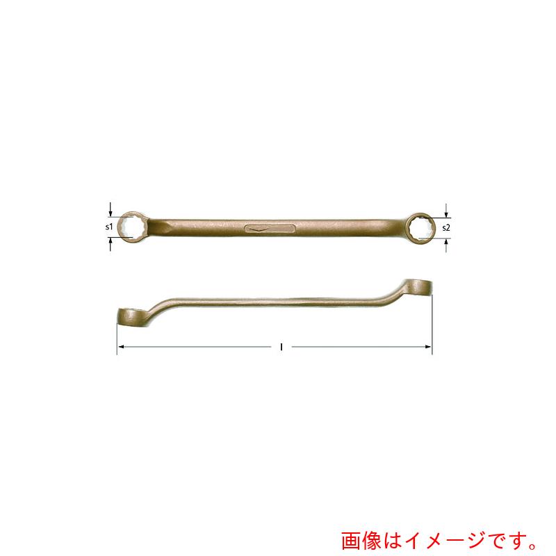 スナップオン・ツールズ　Ａｍｐｃｏスイス　防爆ダブルボックスエンドめがねレンチ　二面幅寸法２４×２７ｍｍ　【品番：AC2427B】