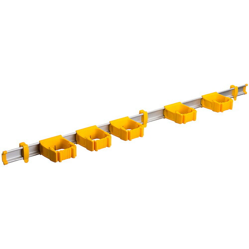【別途送料あり】ソニカル（SONICAL）　ツールフレックス　ツールフレックスワン　９４ｃｍ（レール＋ホルダー５個）　黄　【品番：TF10117Y】