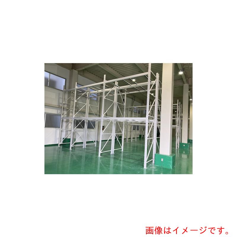【別途送料あり】双福鋼器　パレットラック　２０００ｋｇ　２５００&times;２３００&times;１０００　ビーム２段　増連　ホワイトグレー　【品番：GP-22523D102ZW】｜住設プロ　店