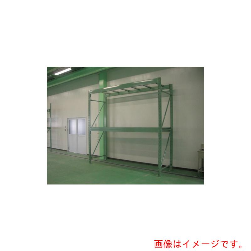 【別途送料あり】双福鋼器　パレットラック　２０００ｋｇ　３５００×２７００×１２００　ビーム２段　単体　ライトグリーン　【品番：GP-23527D122TG】