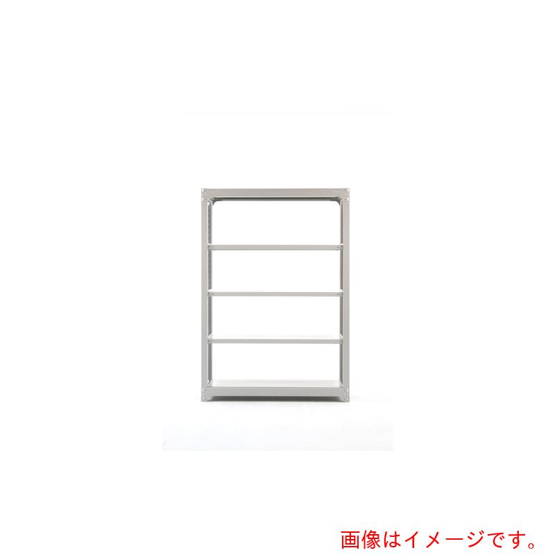 【別途送料あり】双福鋼器　中量ボルトレスラック　５００ｋｇ　１５００×１５００×４８０　天地５段　単体　ホワイトグレー　【品番：MBH-55S5-SW】