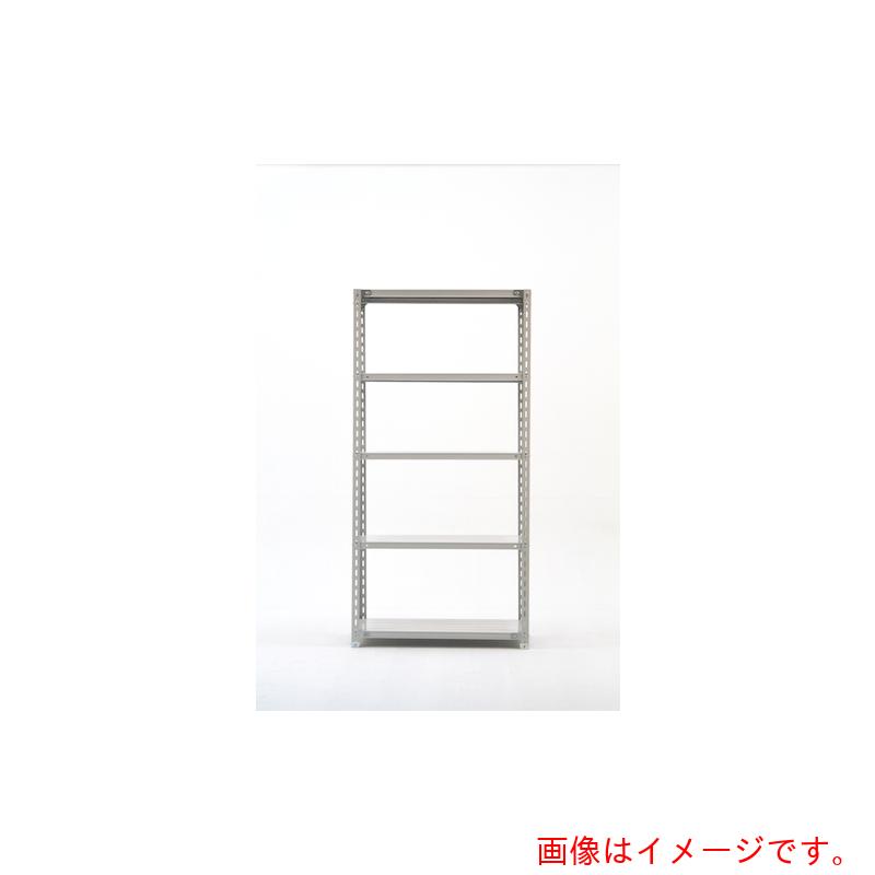 【別途送料あり】双福鋼器　軽量ボルト式ラック　１２０ｋｇ　２１００×１８００×３００　天地５段　ホワイトグレー　【品番：TK7630-5】