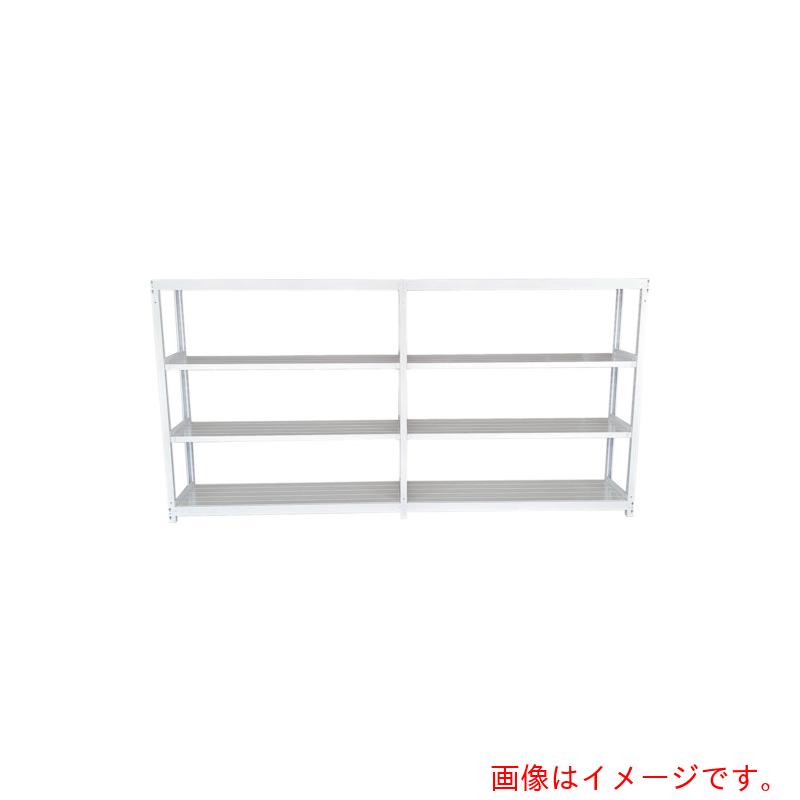 【別途貨物輸送あり】双福鋼器 軽中量ボルトレスラック ２００ｋｇ １５００×４５０×１２００ 全ての存在４段 継ぎ合わせる 白いこと薄墨色 【品番：TS4545-4R】 はしご・作業台-花・ガーデン・DIY