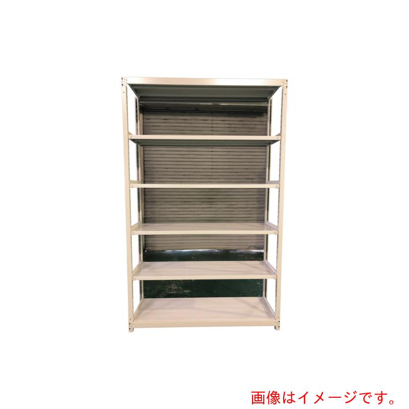 【別途送料あり】双福鋼器　軽中量ボルトレスラック　２００ｋｇ　１５００×４５０×２４００　天地６段　単体　ホワイトグレー　【品番：TS8545-6T】