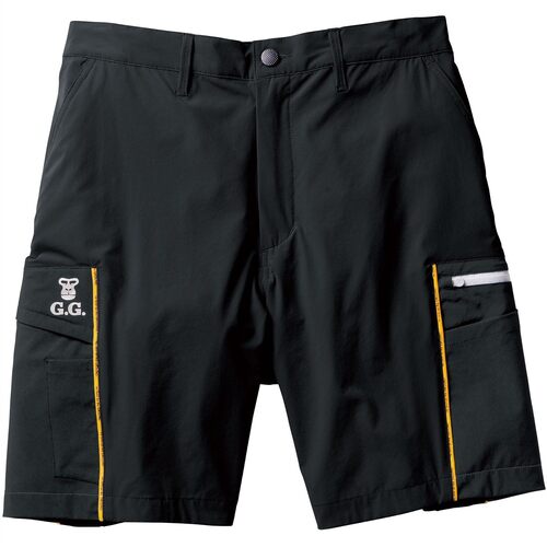 桑和(SOWA) G.G. ハーフパンツ(ノータック・脇ゴム) ブラック 3L 【品番:0368-07-4-3L】