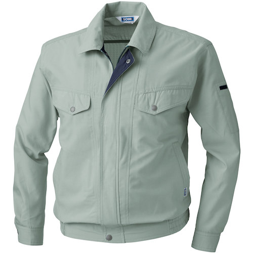 桑和(SOWA) 713 長袖ブルゾン ストーングレー 6L 【品番:713-20-6L】|住設プロ 店
