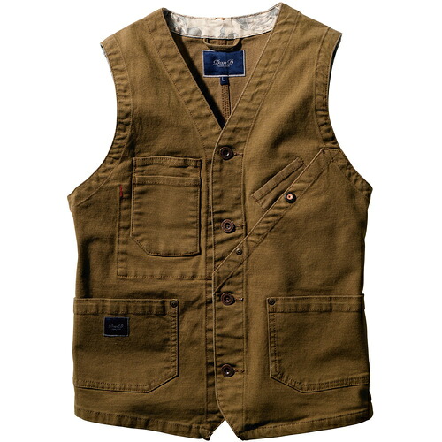 桑和(SOWA) DanD 1472-06 ベスト ライトブラウン L 【品番:1472-06-87-L】