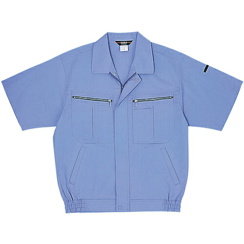 桑和（SOWA）　２７１　半袖ブルゾン　パープルブルー　Ｌ　【品番：271-202-L】