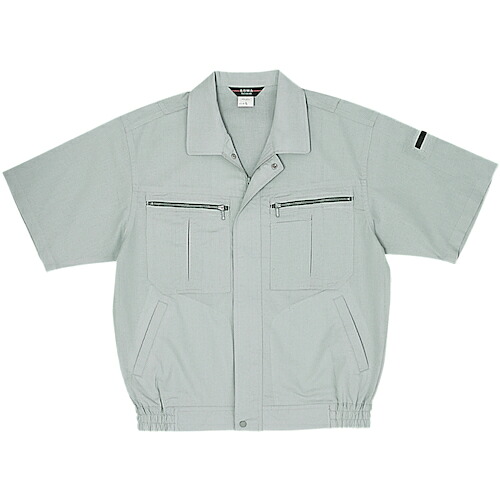 桑和（SOWA）　２７１　半袖ブルゾン　グレー　Ｌ　【品番：271-7-L】