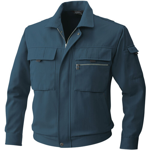 桑和(SOWA) 4881 長袖ブルゾン ナイトネイビー 4L 【品番:4881-55-4L】|住設プロ 店