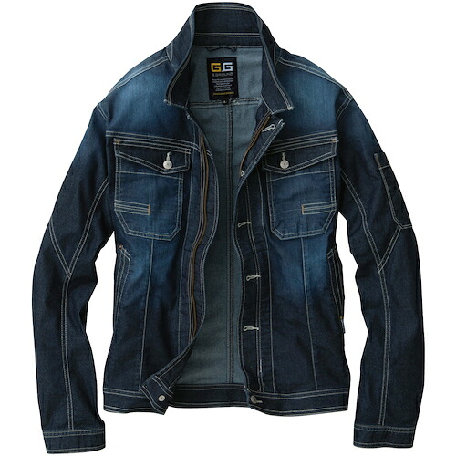 桑和(SOWA) 583 長袖ブルゾン ブルーブラック LL 【品番:583-554-LL】|住設プロ 店