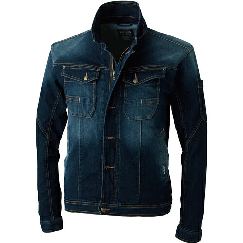 桑和（SOWA）　Ｇ．Ｇ．　５８８３　長袖ブルゾン　ブルーブラック　Ｌ　【品番：5883-554-L】 7,834円