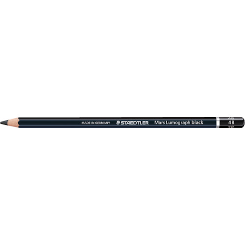 【楽天市場】ステッドラー日本（STAEDTLER） 210992）マルス ルモグラフ ブラック 描画用高級鉛筆 4B 【品番：100B-4B ...