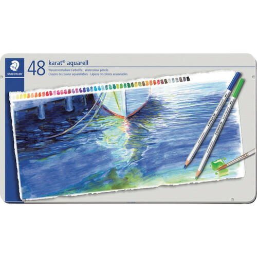 ステッドラー日本（STAEDTLER）　２２６２９２）カラト　アクェレル　水彩色鉛筆　４８色セット　【品番：125 M48】