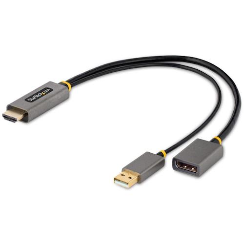 StarTech.com 見せびらかす取り替えっこ有線テレビ／ＨＤＭＩ ２．０ － ＤｉｓｐｌａｙＰｏｒｔ １．２／３０ｃｍ／４Ｋ６０Ｈｚ／ＵＳＢ二階建てバス力強さ 【品番：128-HDMI-DISPLAYPORT】