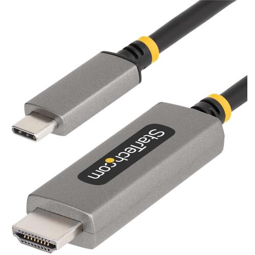 StarTech.com　ＵＳＢ－Ｃ　－　ＨＤＭＩ　２．１変換ケーブル／２ｍ／８Ｋ６０Ｈｚ／ＤＰ　１．４　Ａｌｔ／映像出力　Ｔｙｐｅ－Ｃアダプター　【品番：135B-USBC-HDMI212M】