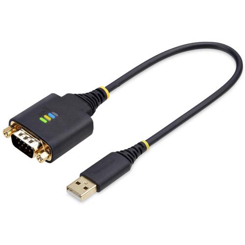 StarTech.com ＵＳＢ － ＲＳ２３２Ｃ禾穀類うつり変わり有線テレビ／引っ切り無い／３０ｃｍ／１界面／牡・牡／ＥＳＤ防御すること／ＤＢ９変換器 【品番：1P1FFC-USB-SERIAL】