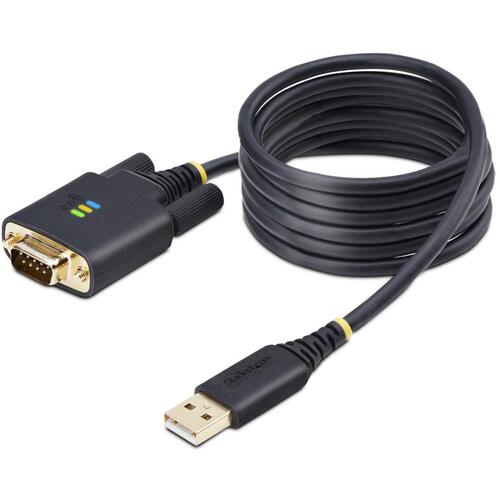 StarTech.com　ＵＳＢ　－　ＲＳ２３２Ｃシリアル変換ケーブル／クロス／ＵＳＢ　２．０／２ｍ／１ポート／オス－メス／シリアルコンバーター　【品番：1P6FFCN-USB-SERIAL】
