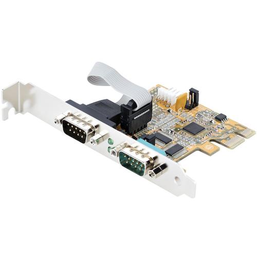 StarTech.com　ＲＳ２３２Ｃシリアルアダプターカード／ＰＣＩ　Ｅｘｐｒｅｓｓ／２ポート／１６Ｃ１０５０　ＵＡＲＴ／Ｗｉｎ　＆　Ｌｉｎｕｘ　【品番：21050-PC-SERIAL-CARD】