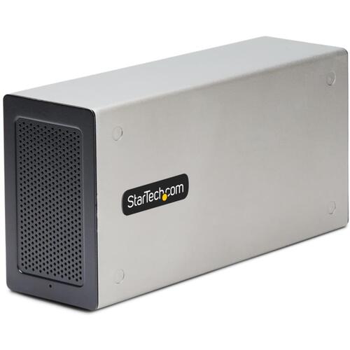 StarTech.com　ＰＣＩｅ外付けケース／Ｔｈｕｎｄｅｒｂｏｌｔ　３接続／２ｘ　ＰＣＩ　Ｅｘｐｒｅｓｓ　３．０　ｘ１６／８Ｋ／４Ｋビデオ出力　【品番：2TBT3-PCIE-ENCLOSURE】