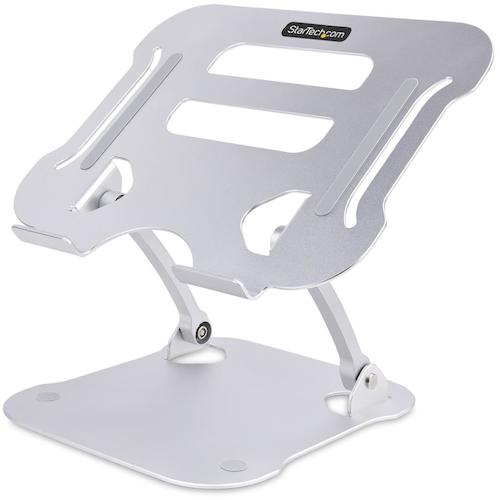 StarTech.com ノートパソコンスタンド／軽銀／耐荷重１０ｋｇ／折りたたみ式／高さ＆角度合わせる能力のある／放熱打つ手／万覚え帳ＰＣ 台 【品番：ADJ-LAPTOP-RISER】