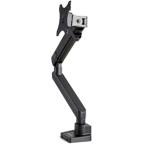 StarTech.com　モニターアーム／１画面／最大３２インチまたは３４インチ／広可動域／耐荷重８ｋｇ／多関節／ＵＳＢポート内蔵　【品番：ARMSLIM2USB3】