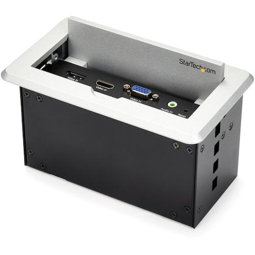 StarTech.com 話し合い室用ＡＶ繋ぎ合わせるボックス席／速見表埋め込み手合い／ＨＤＭＩ最終生産物／４Ｋ相応う／ＵＳＢ申し受ける界面／ＬＡＮメモリアクセス 【品番：BOX4HDECP2】