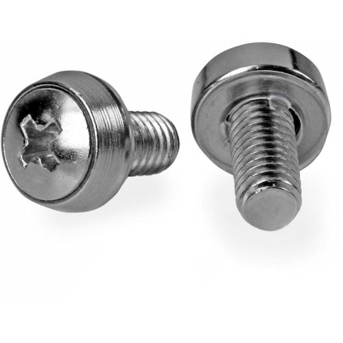 StarTech.com　サーバーラック金具／ネジ／Ｍ６／１２ｍｍ／１００個入り／シルバー／ＩＴ　ＡＶ　ネットワーク機器　ラック用　【品番：CABSCREWSM62】