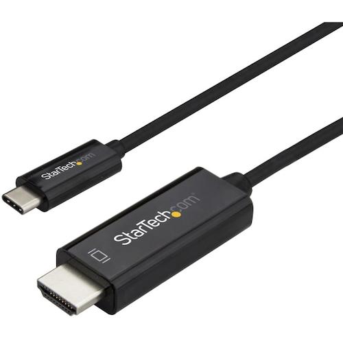 StarTech.com　ディスプレイ変換ケーブル／ＵＳＢ－Ｃ　－　ＨＤＭＩ／２ｍ／４Ｋ６０Ｈｚ／ＨＢＲ２／ＢＫ　【品番：CDP2HD2MBNL】