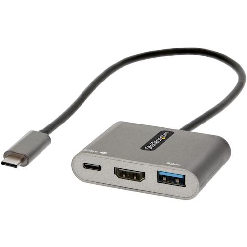 StarTech.com　ドッキングステーション／ＵＳＢ－Ｃ／４Ｋ　ＨＤＭＩ／１００Ｗ　ＰＤ／ＵＳＢハブ／ＴＢ３／４／多機能　ＵＳＢマルチハブ　【品番：CDP2HDUACP2】