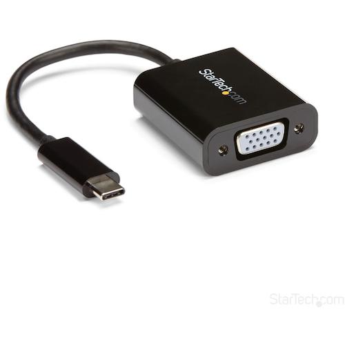 StarTech.com　ディスプレイアダプター／ＵＳＢ－Ｃ　－　ＶＧＡ／１９２０ｘ１２００／１４ｃｍケーブル／ブラック／ビデオ　変換コンバーター　【品番：CDP2VGA】