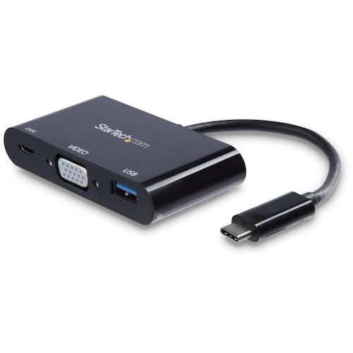 StarTech.com 縛ステイション／ＵＳＢ－Ｃ／ＶＧＡ／６０Ｗ ＰＤ／ＵＳＢこしき／Ｔｈｕｎｄｅｒｂｏｌｔ ３／多役立つことＵＳＢマルチこしき 【品番：CDP2VGAUACP】