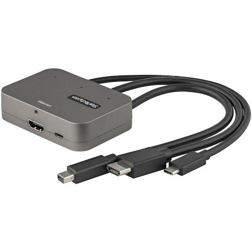 StarTech.com　ディスプレイアダプター／ＵＳＢ－Ｃ　　ＤｉｓｐｌａｙＰｏｒｔ　ＨＤＭＩ　－　ＨＤＭＩ／３入力１出力／４Ｋ６０Ｈｚ　【品番：CDPHDMDP2HD】