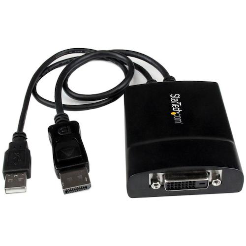 StarTech.com 見せびらかすアダプタ／ＤＰ－ ＤＶＩ／２５６０ｘ１６００／積極的取り替えっこ／ＵＳＢ 【品番：DP2DVID2】
