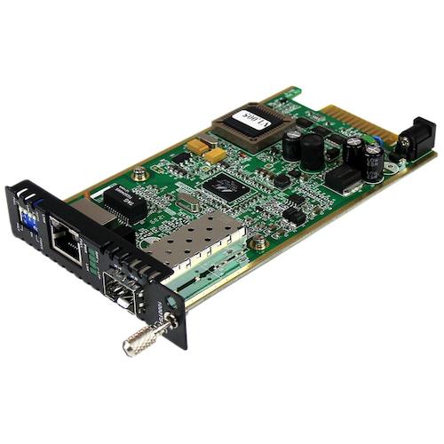 StarTech.com　光メディアコンバーター／カードモジュール／ギガビットイーサネット対応／オープンＳＦＰスロット　【品番：ET91000SFP2C】