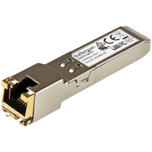 StarTech.com　ＳＦＰモジュール／Ｊｕｎｉｐｅｒ製品ＥＸ－ＳＦＰ－１ＧＥ－Ｔ互換／１０００ＢＡＳＥ－Ｔ準拠／ＲＪ４５銅線トランシーバー　【品番：EXSFP1GETST】
