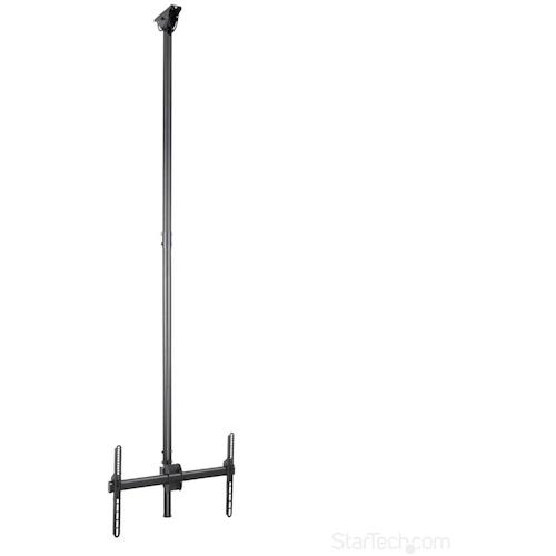 StarTech.com テレビ受像機天吊り金具／３２－７５in／１８０度回転させる／上昇限度からの切れ間合わせる可２．５ｍ～３ｍ／液晶見せびらかす 管する 手 【品番：FPCEILPTBLP】