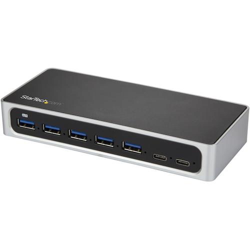 StarTech.com　ＵＳＢハブ／ＵＳＢ　３．０／ＵＳＢ－Ｃ　－　５ｘＡ＋２ｘＣ／ＡＣアダプター付属／１．５Ａ充電　【品番：HB30C5A2CSC】