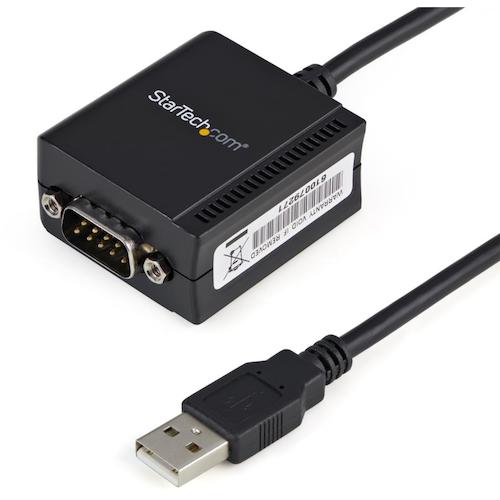 StarTech.com　シリアル変換ケーブル／ＵＳＢ－Ａ　－　ＲＳ２３２Ｃ／１．８ｍ／１１５．２Ｋｂｐｓ／ブラック　【品番：ICUSB2321F】