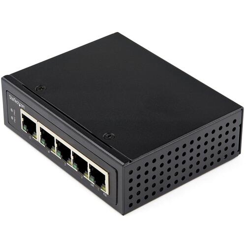 StarTech.com　イーサネットスイッチ／産業用／アンマネージド／３０Ｗ　ＰｏＥ＋給電／５ポート　ＲＪ４５／ギガビット対応／壁面取付け可能　【品番：IESC1G50UP】