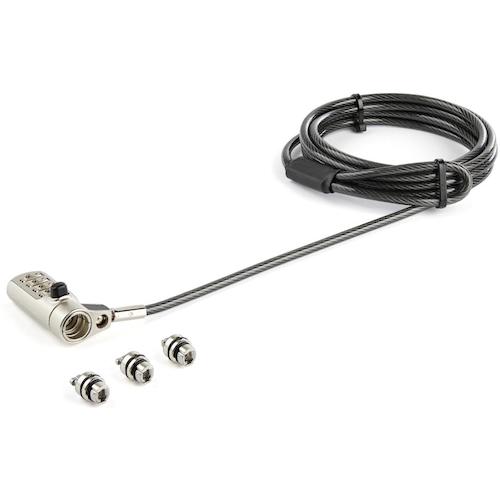 StarTech.com　ノートＰＣ用ロック／２ｍ／４桁ダイヤル錠／Ｋ，　Ｎａｎｏ，　Ｗｅｄｇｅスロット対応　【品番：LTULOCK4D】 6,645円
