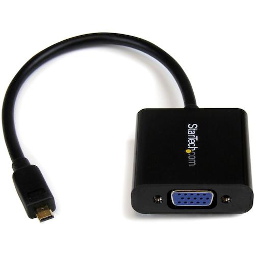 StarTech.com　ディスプレイアダプター／Ｍｉｃｒｏ　ＨＤＭＩ　－　ＶＧＡ／１０８０ｐ／アクティブ／ブラック／ビデオ　変換　コンバーター　【品番：MCHD2VGAE2】